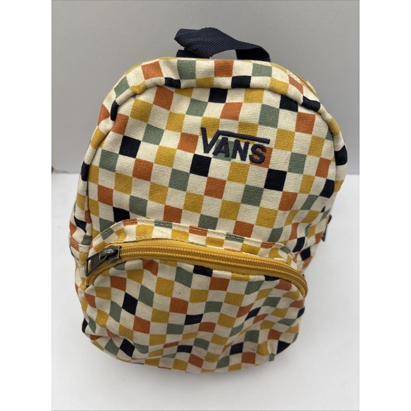 Vans Karina Rozunko Checkered Mini Backpack  10"H 8" W - Picture 4 of 11